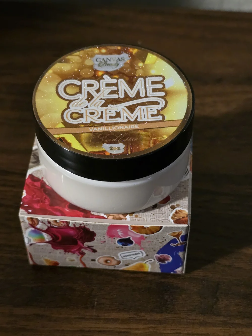 NEW Canvas Beauty Crème de la Crème Vanillionaire Body Cream 2 oz Lmtd Edition